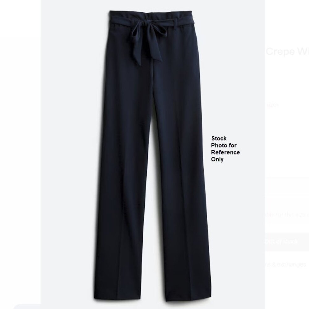 Boom Boom Jeans Tatiana Belted Crepe Wide Leg Pant
